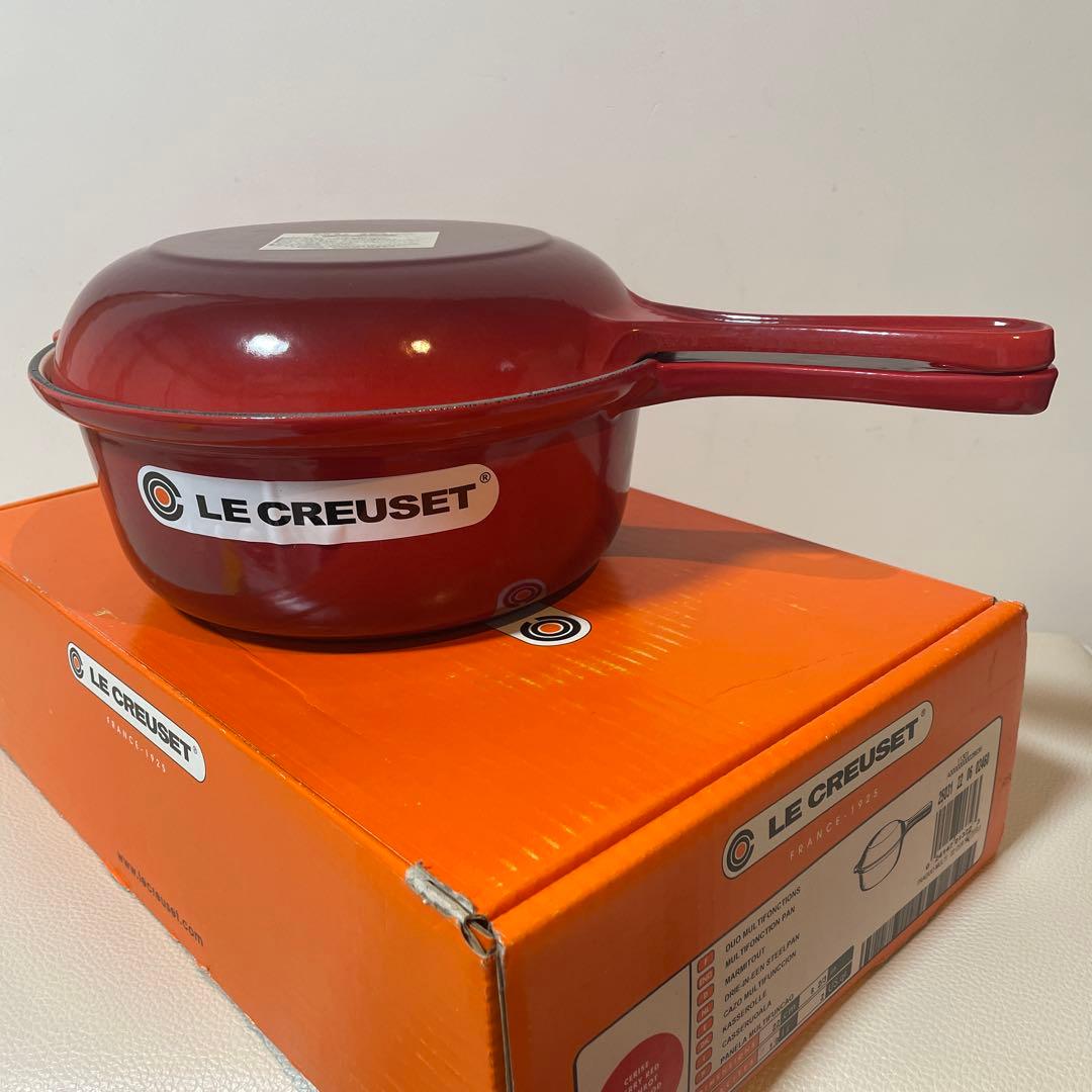 《新品》22cm ルクルーゼ マルチファンクション 片手鍋とフランパン 2way