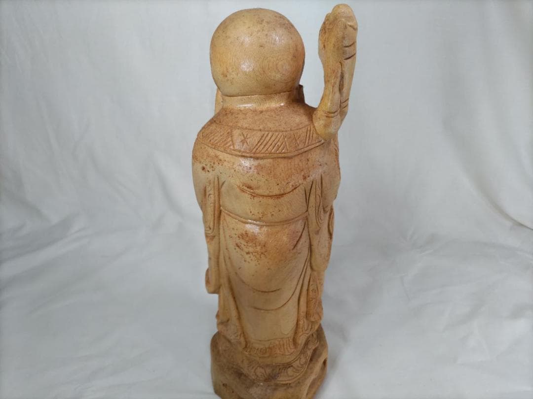 在庫処分品！【寿老人】特注木彫り　高さ44ｃｍ