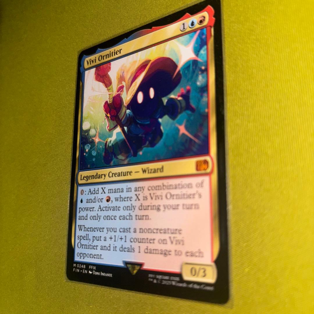 【値下げ】MTG 英語版 迷える黒魔道士、ビビ Vivi Ornitier FF