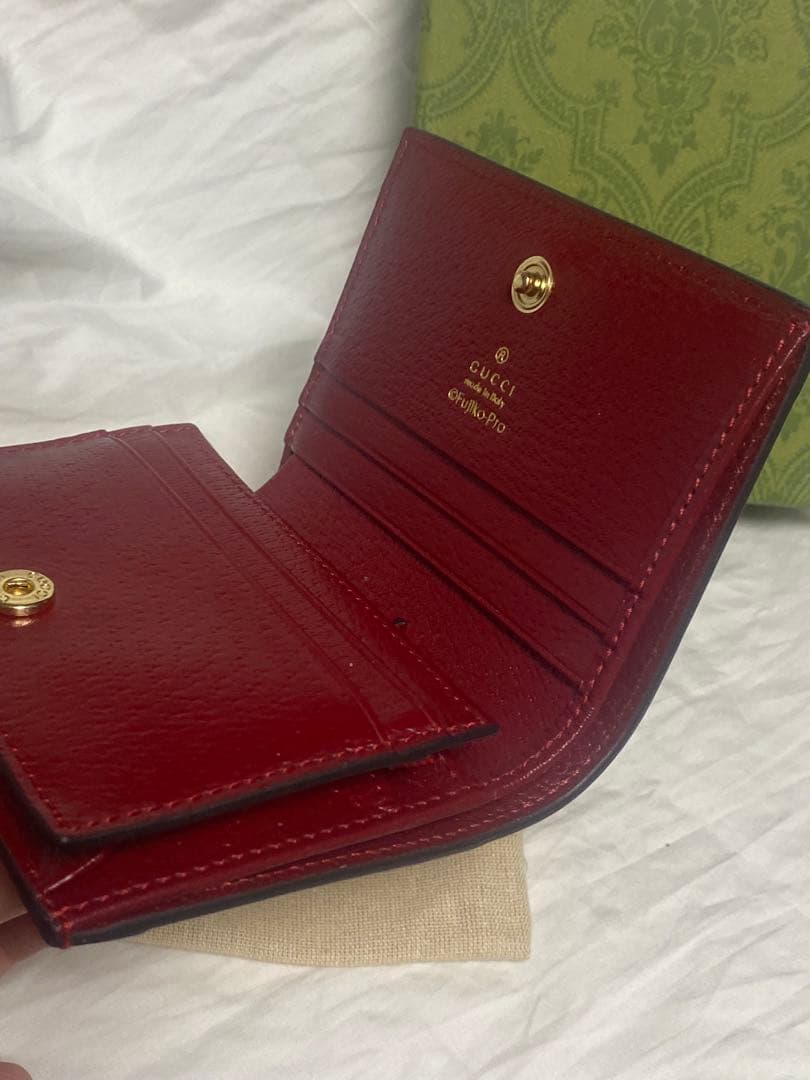 グッチ　GUCCI GG柄 ドラえもん　コラボ ダブルG 2つ折り財布 超美品