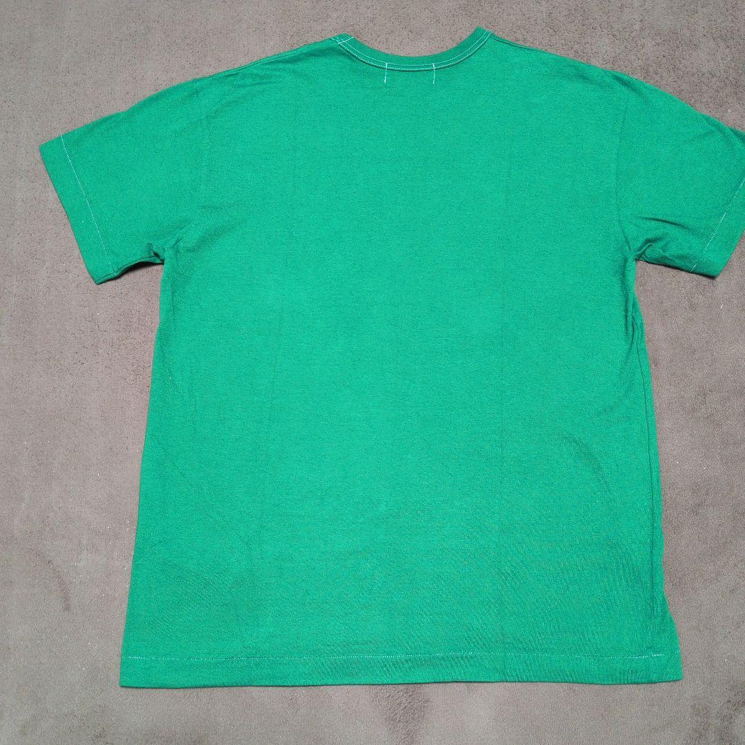 CDG グリーン Tシャツ XL　コムデギャルソン