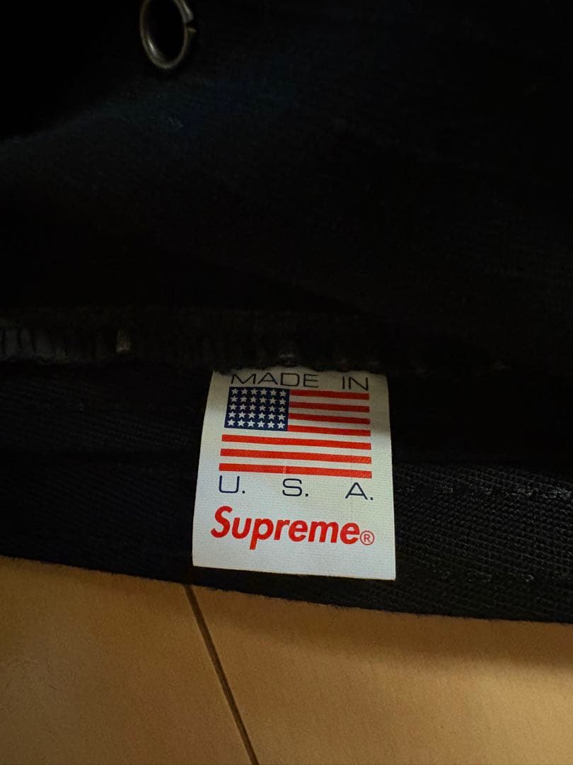 Supreme Camp Cap ブラック ボックスロゴ USA製