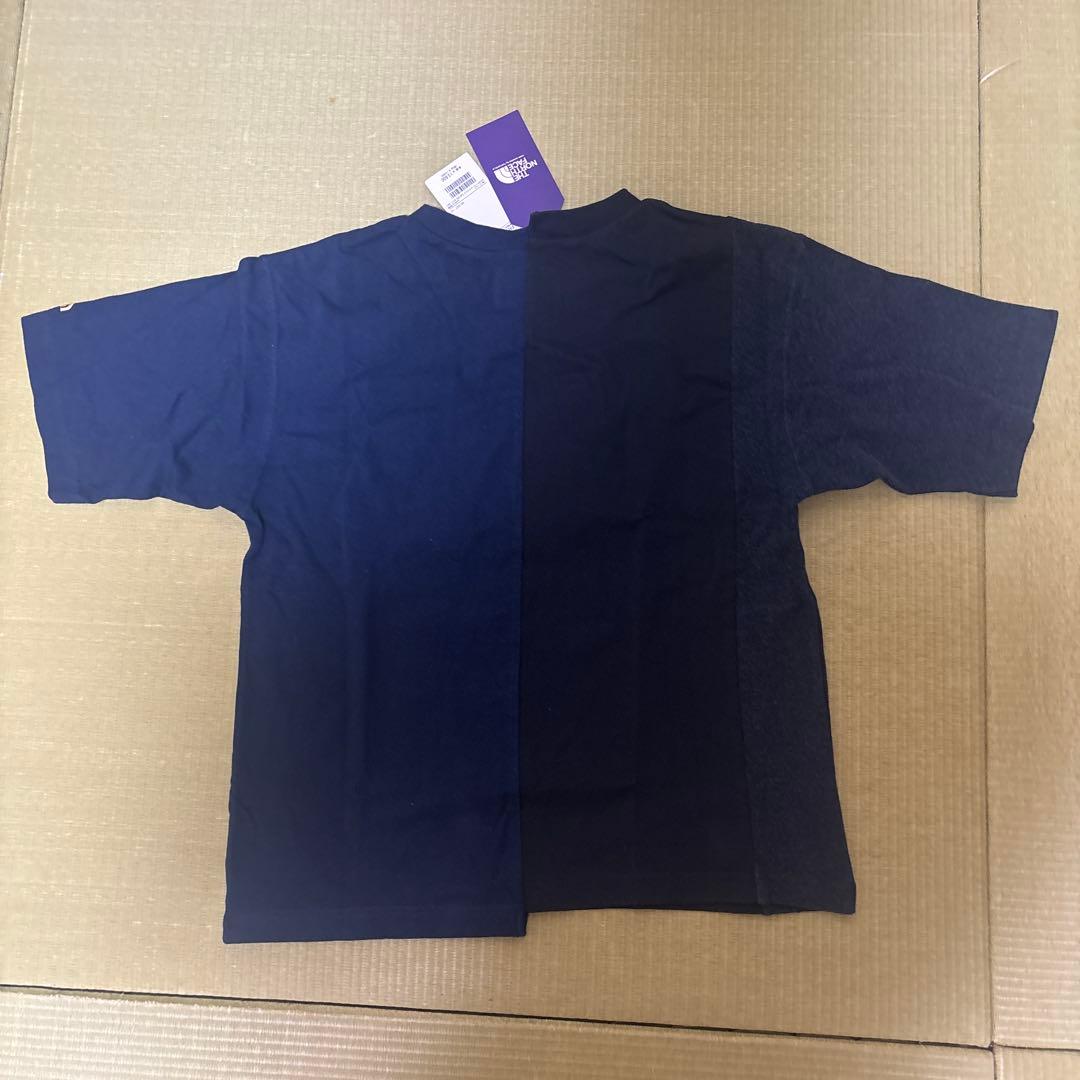 BEAMS×THE NORTH FACE アシンメトリーロゴTシャツ