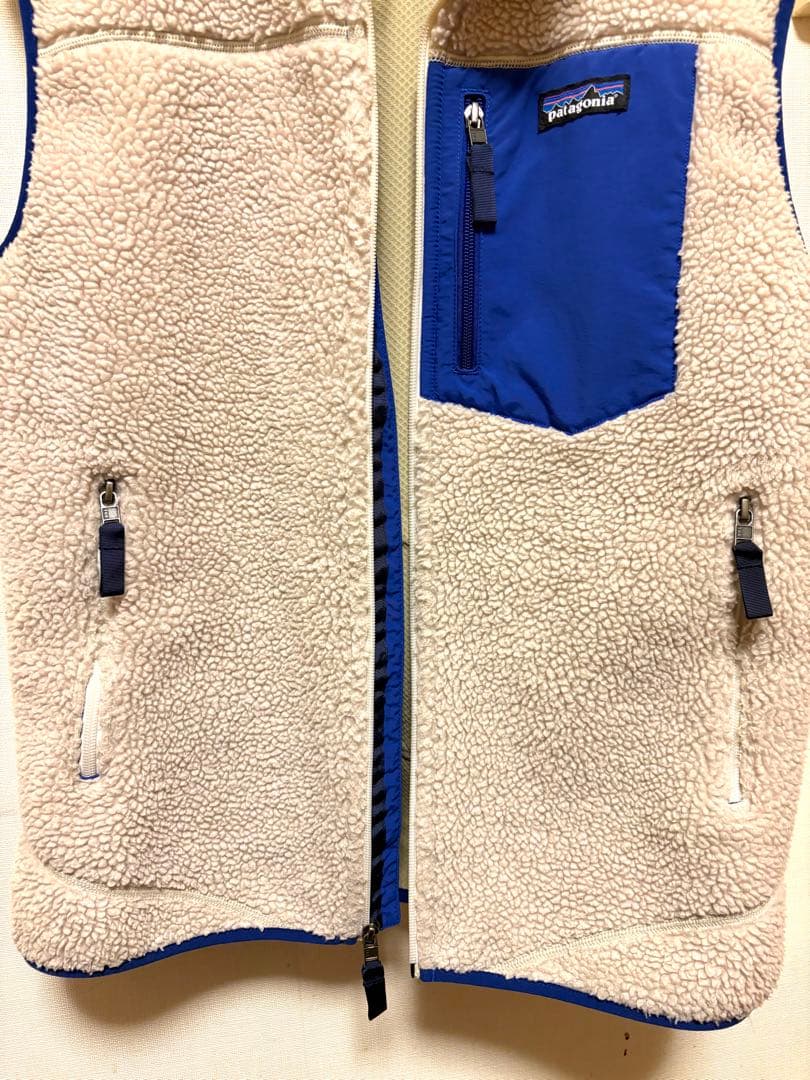 パタゴニア　 patagonia レトロX ベスト　Mサイズ ナチュラルブルー
