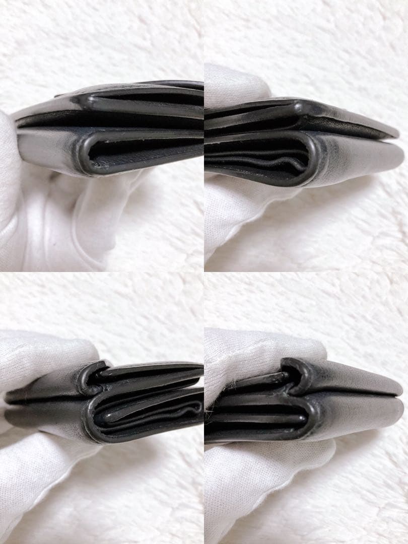 ⭐︎美品⭐︎バレンシアガ 三つ折り 財布 エブリデイ ペーパー レザー ブラック 箱