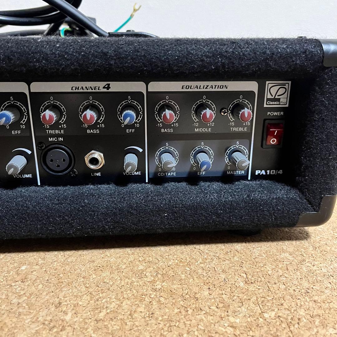 クラシックプロ　パワードミキサー 4チャンネル　PA10/S