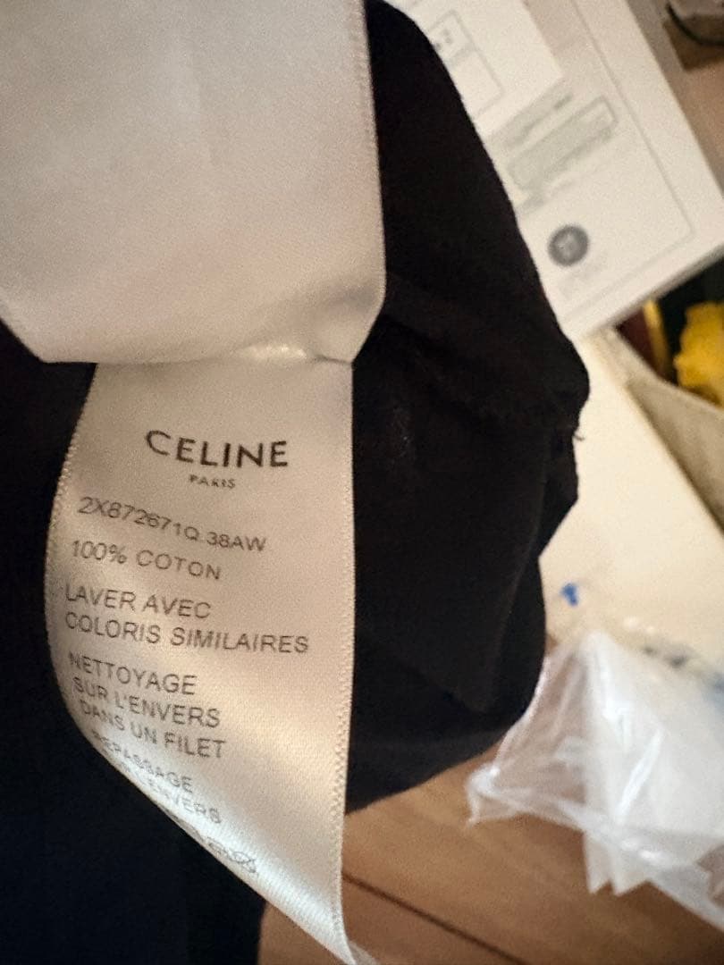 17時迄。最終値下げ『未使用品』CELINE ブラック半袖Tシャツ
