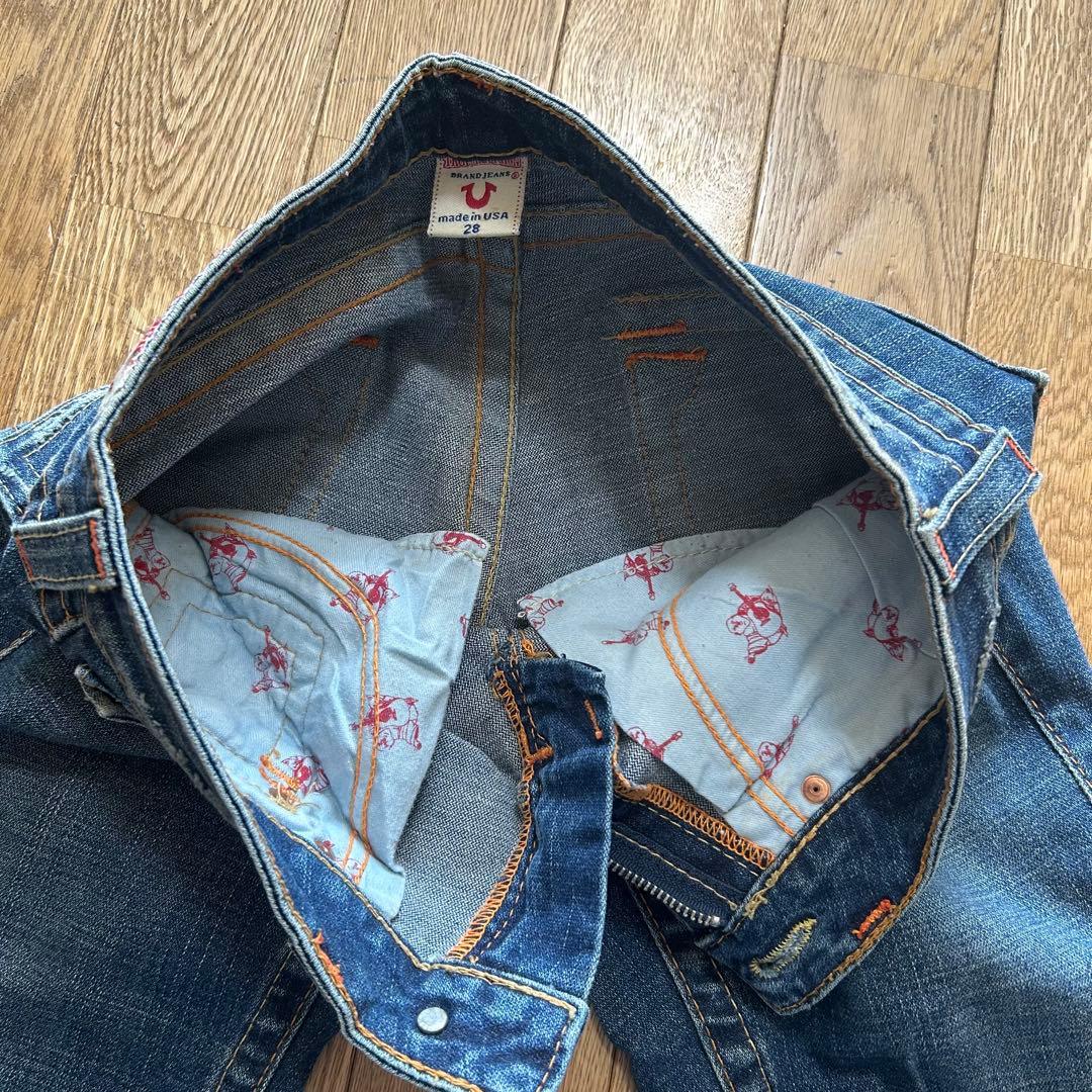 USA製 フレアデニムパンツ 28TRUE RELIGION トゥルーレリジョン