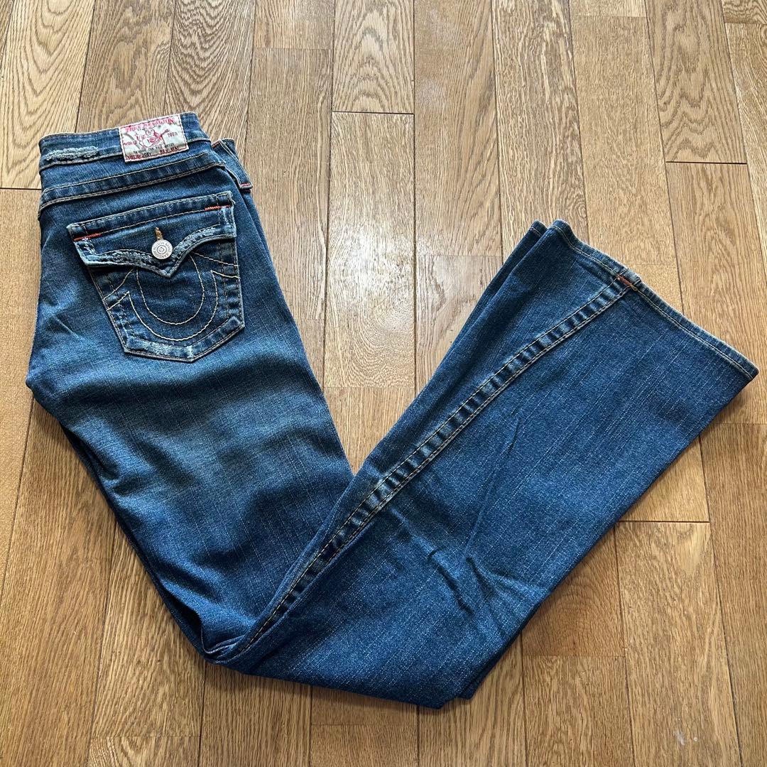 USA製 フレアデニムパンツ 28TRUE RELIGION トゥルーレリジョン