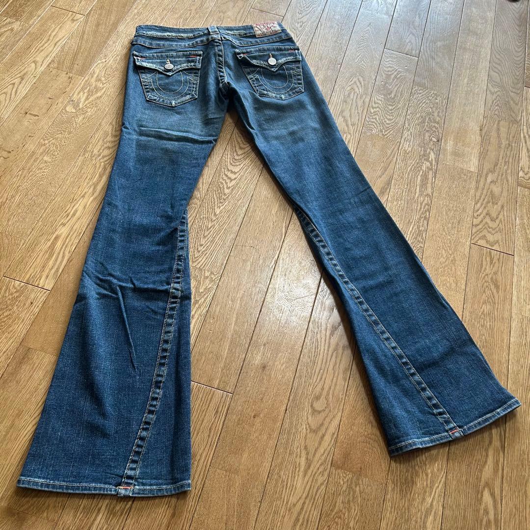 USA製 フレアデニムパンツ 28TRUE RELIGION トゥルーレリジョン