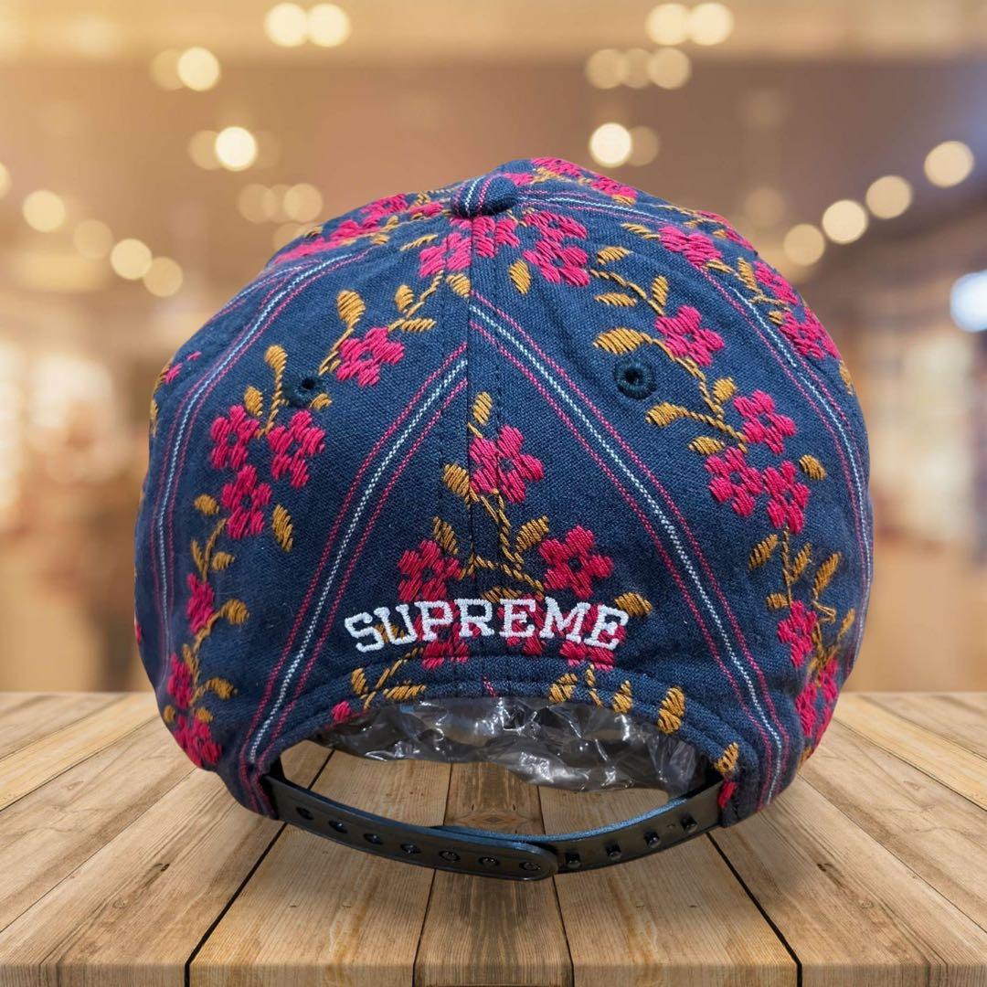 美品　Supreme Flower Jacquard 5-Panel キャップ