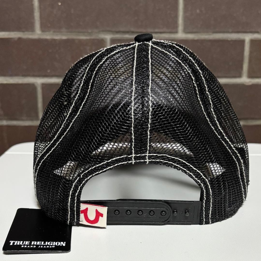 新品TRUE RELIGION ブラック トラッカーキャップ