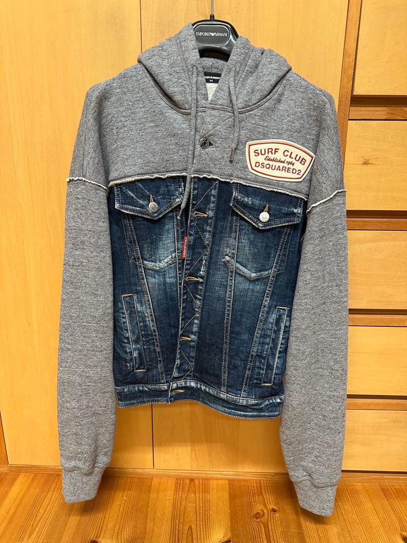 DSQUARED2 メンズ　デニム＆スウェットフーディー