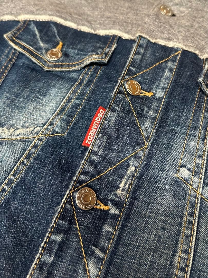 DSQUARED2 メンズ　デニム＆スウェットフーディー