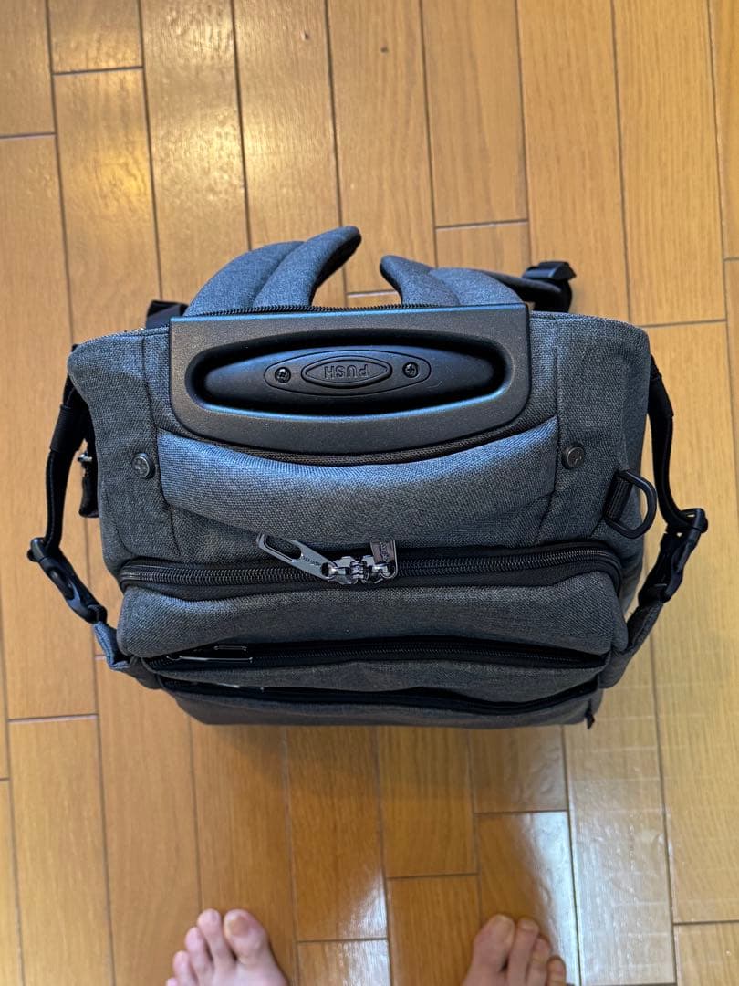 モアエルグ　リュックキャリー 機内持ち込み Sサイズ ダークグレー