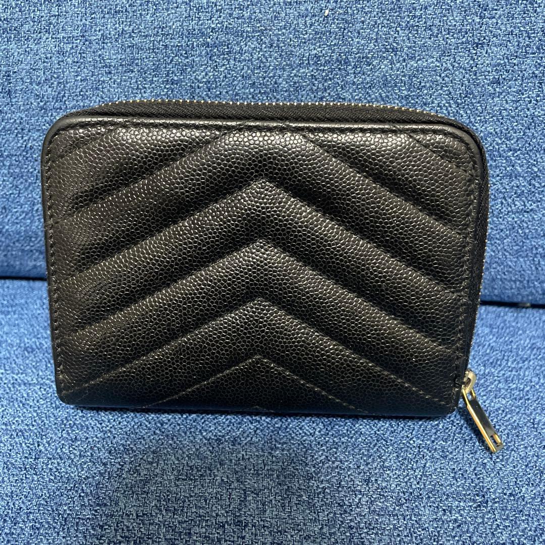 【大人気】SAINT LAURENT ブラック 二つ折り財布