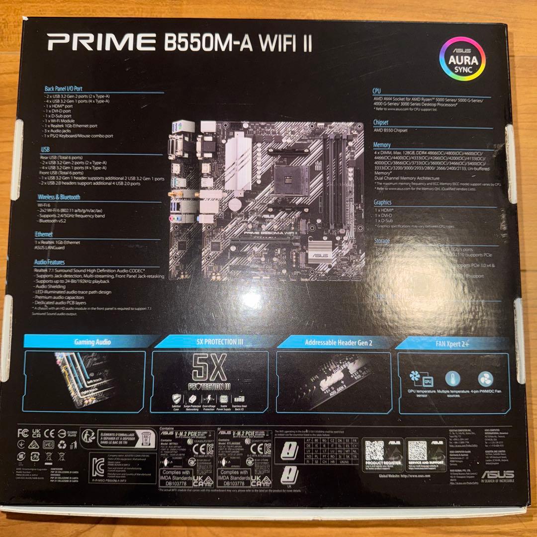 マザーボード ASUS PRIME B550M-A WIFI2
