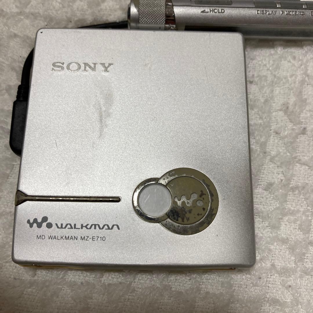 SONY MDプレーヤー　ウォークマン MZ-E710 ジャンク　取説付き　ソニ