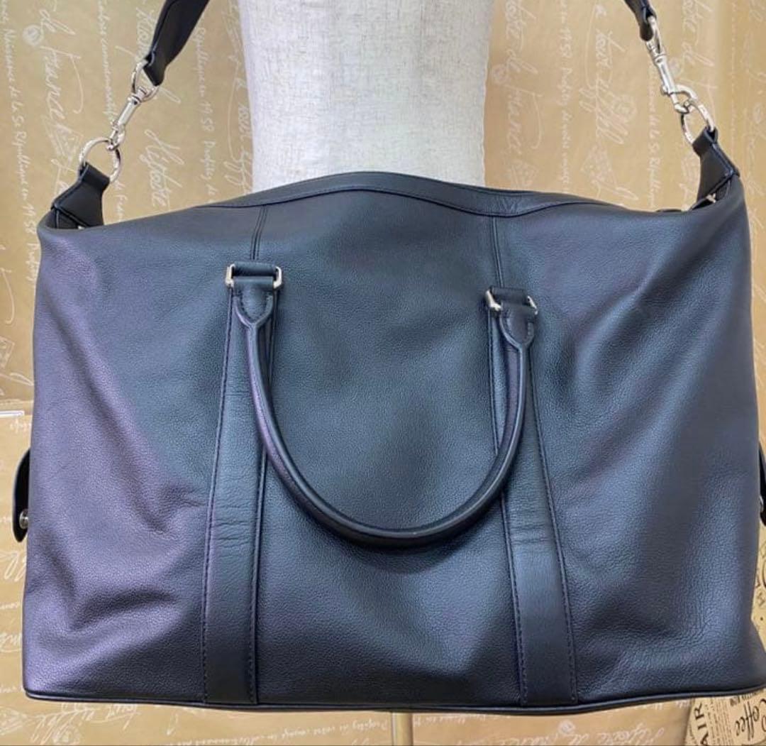 COACH ボストンバッグ/ハンドバッグ オールブラック レザー H99