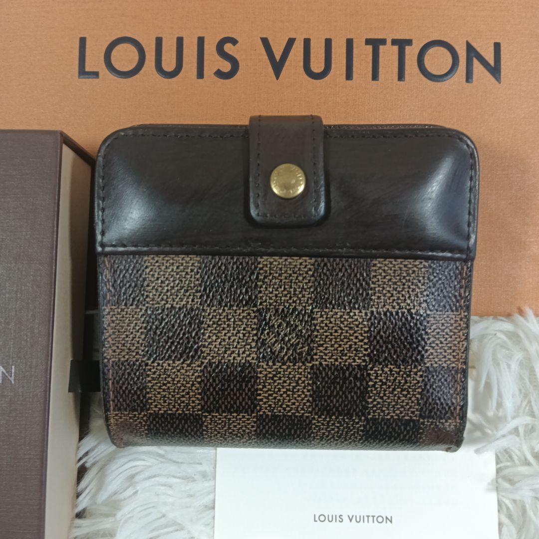 コンパス【LOUISVUITTON】ルイヴィトン　財布　ダミエ　✨美品✨