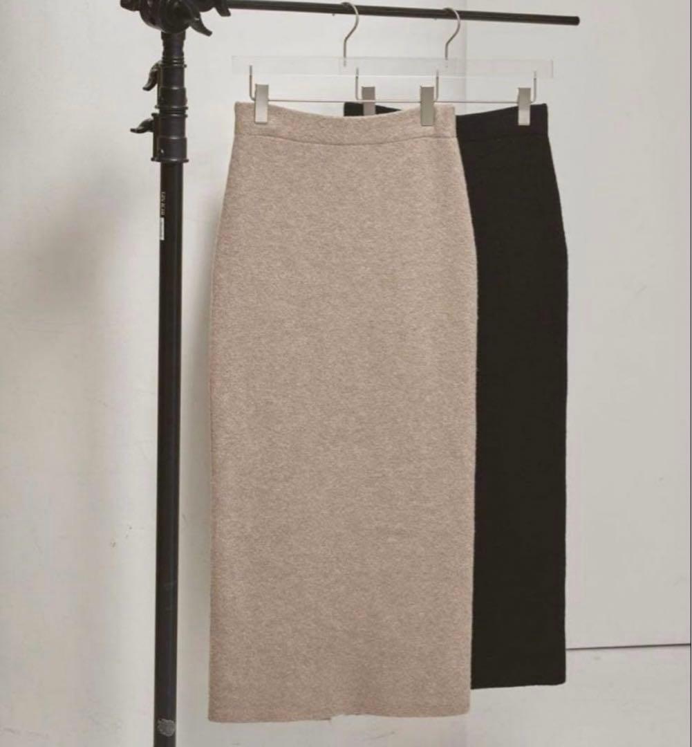【新品】todayful Puffy Knit Skirt グレージュ