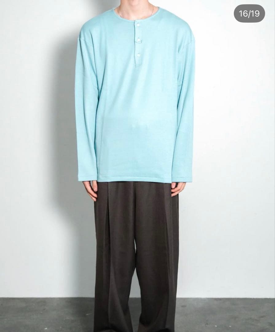 BISOWN ビソウン ヘンリー ネック Tシャツ