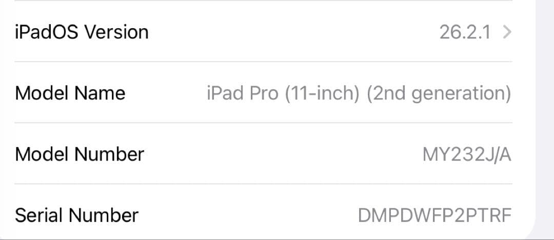 iPad Pro 第2世代 11インチ128GB