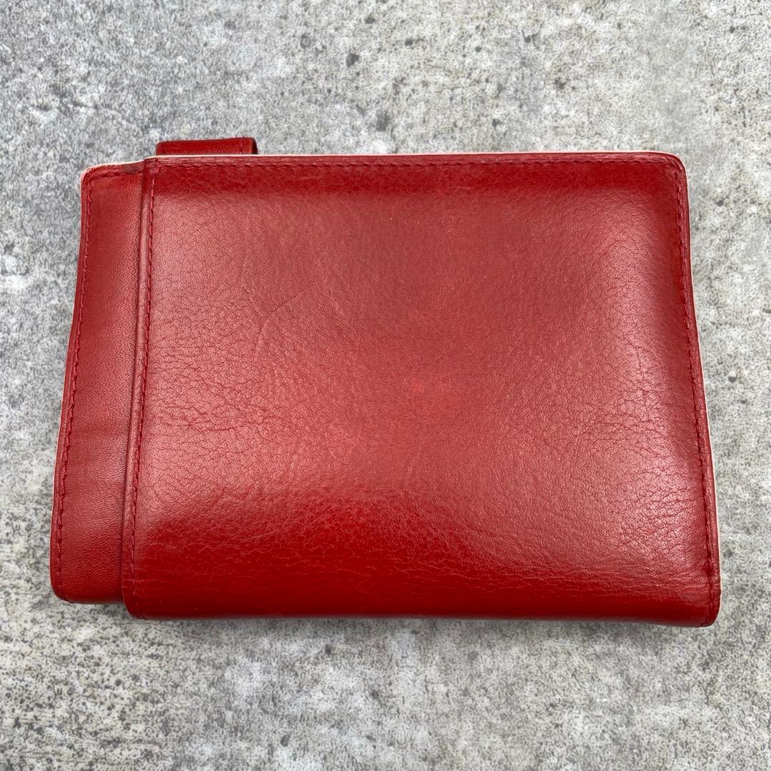 【未使用級】ASHFORD アシュフォード　手帳ケース　赤　レッド　レザー