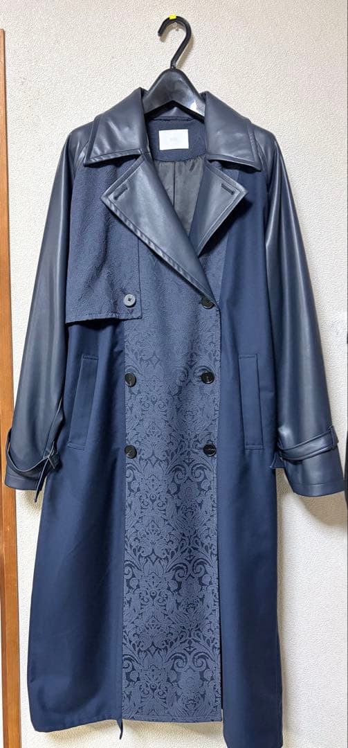 ★美品★HARE フェイクレザーイソザイトレンチコート