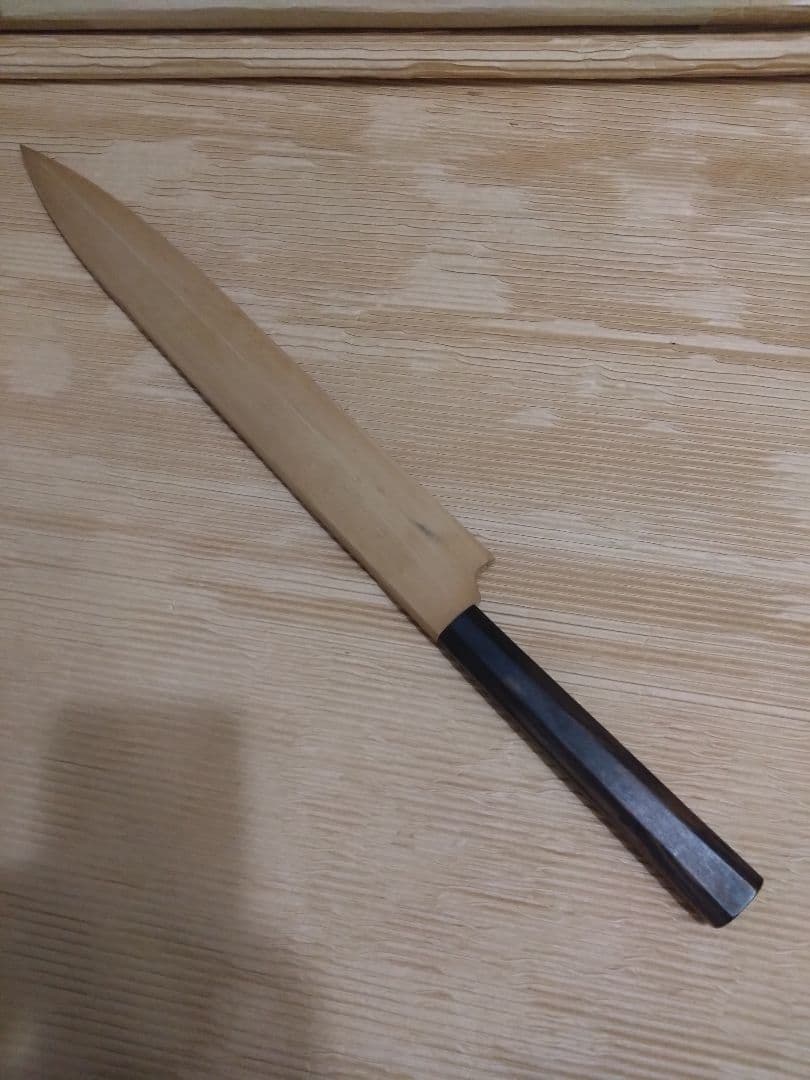 本焼菊 一文字 　青鋼　柳刃