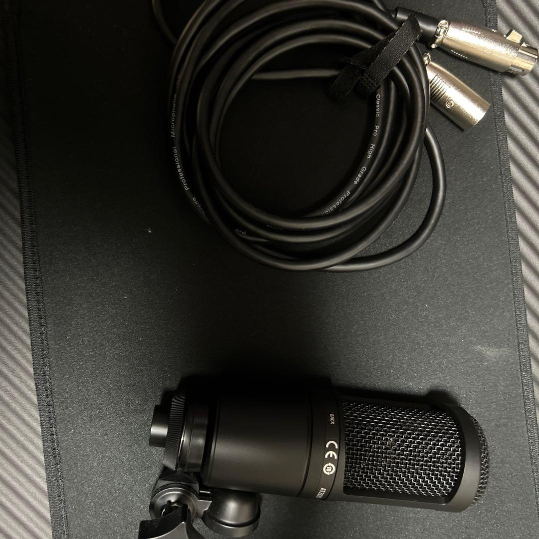 audio-technica コンデンサーマイク マイクケーブル付き