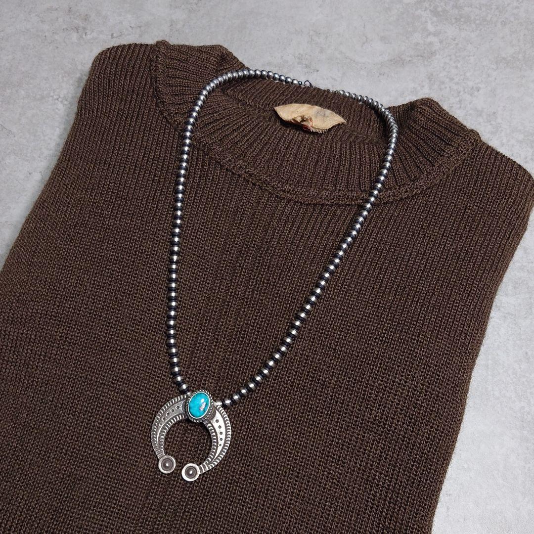 NAVAJO Herman Smith ナジャターコイズ パールネックレス