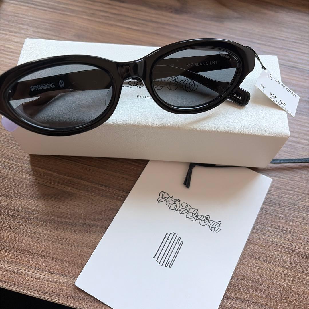 小物 FETICO x BLANC.. OVAL-FRAME SUNGLASSES