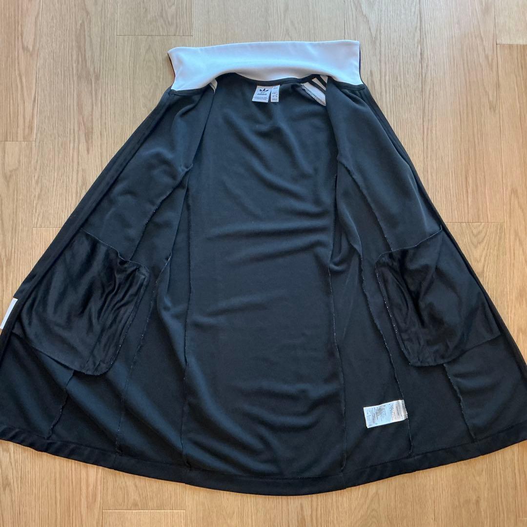 アディダスオリジナルス　トラックドレス ワンピース　ブルゾンコート　黒　XXL