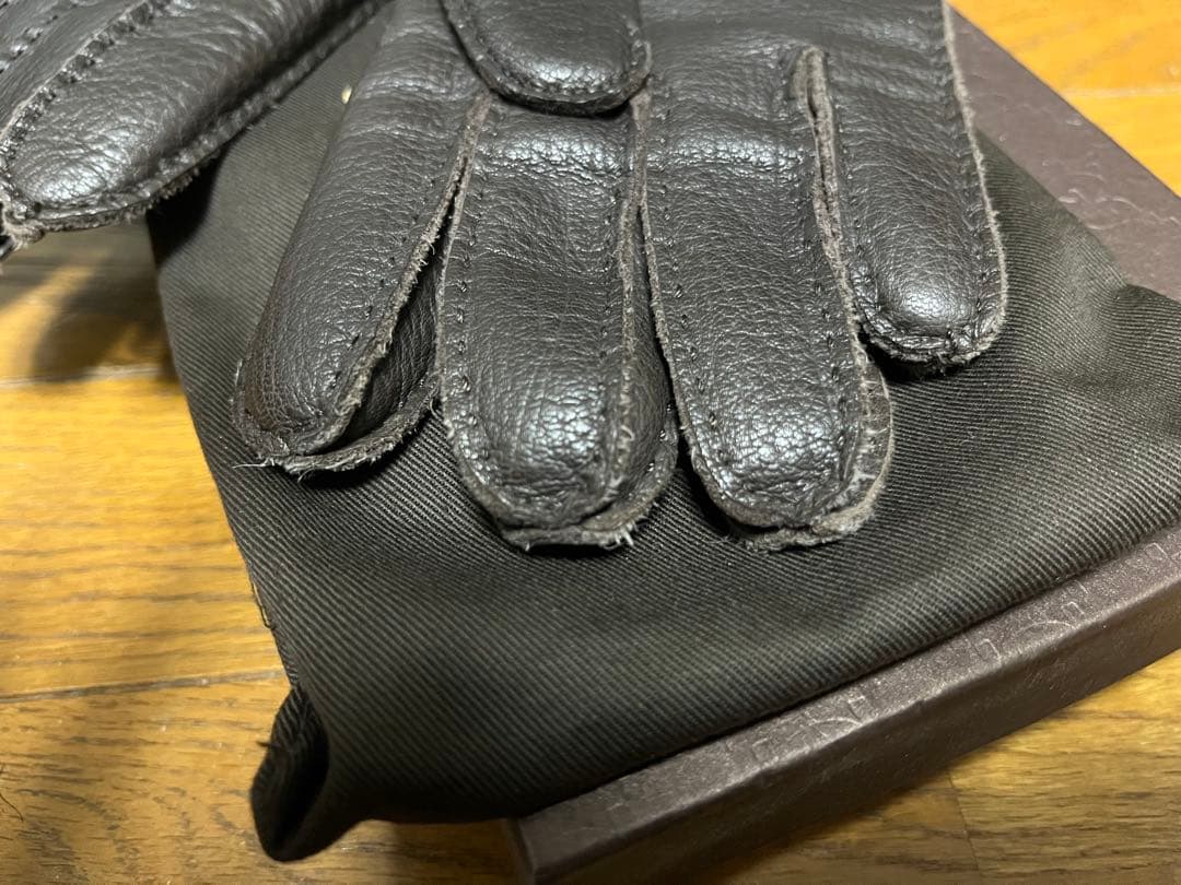 GUCCI レザーグローブ ブラウン サイズ9