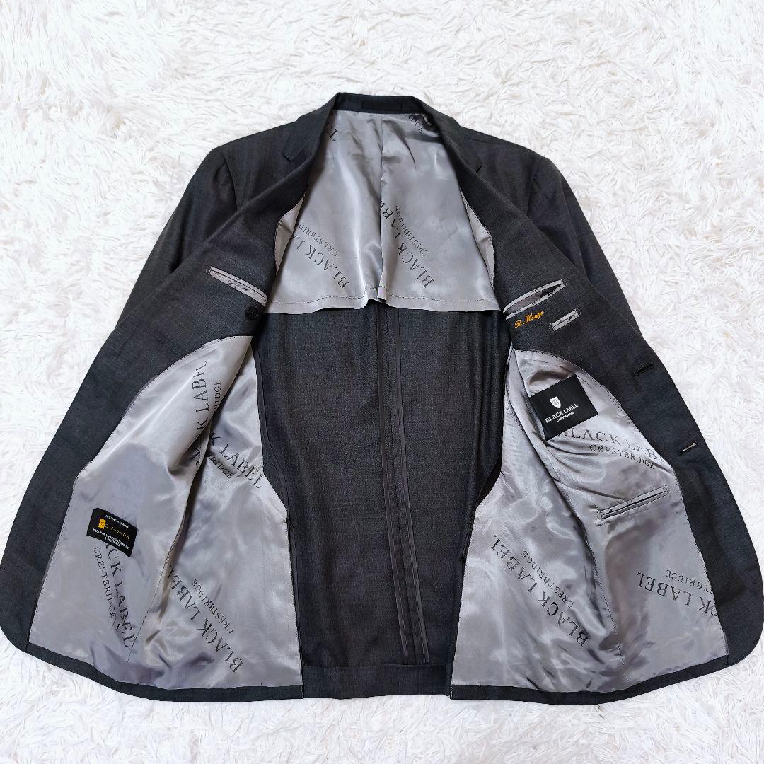 美品 近年モデルブラックレーベルクレストブリッジシャドーチェック柄ジャケットXL