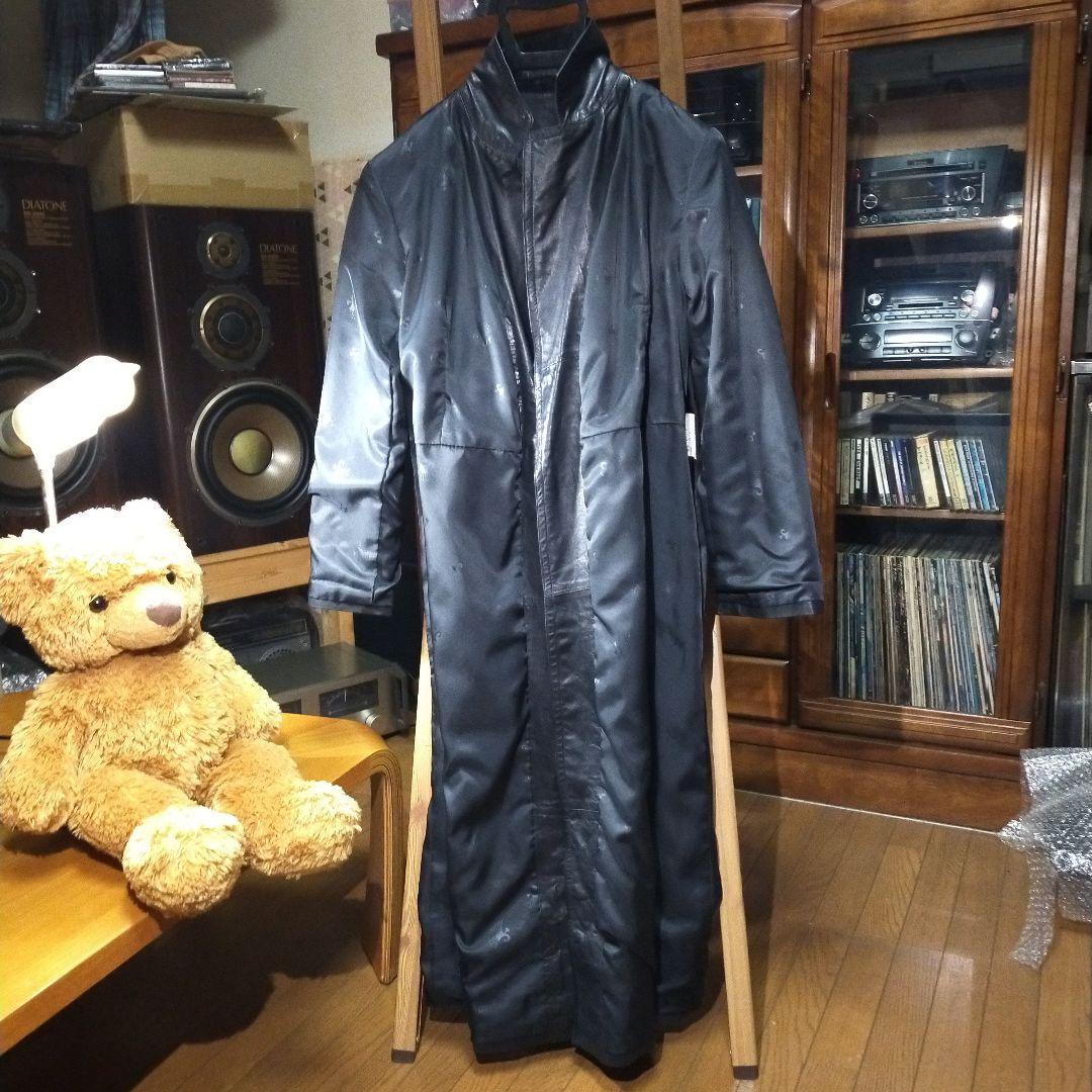 ブラック#軽量高級牛革#レディース#ロングコート#保護艶出し仕上げ済み