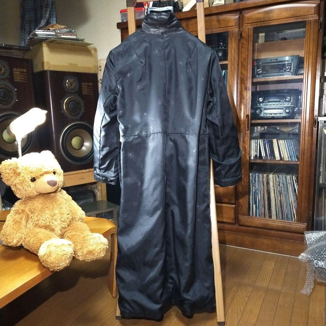 ブラック#軽量高級牛革#レディース#ロングコート#保護艶出し仕上げ済み