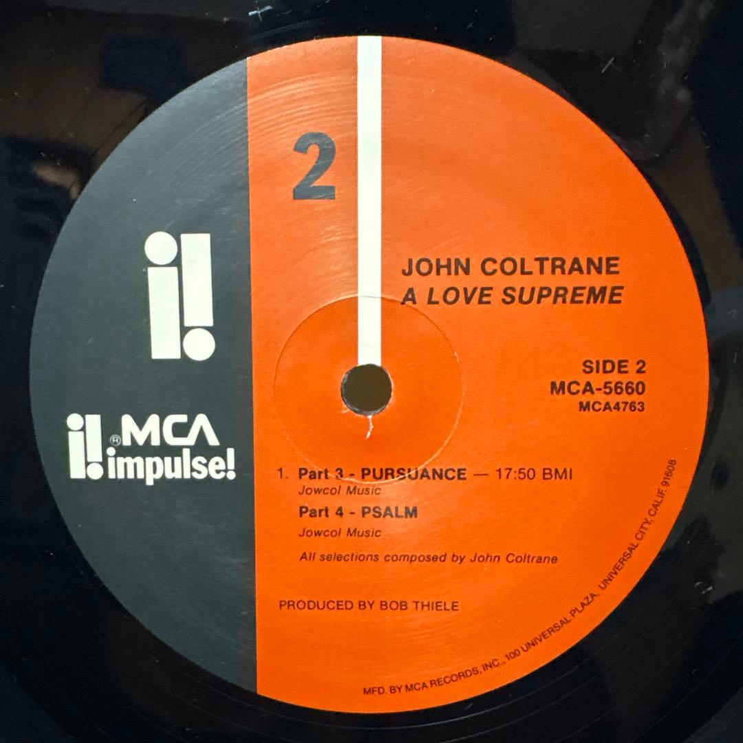 洋楽 John Coltrane A Love Supreme MCA Impulse