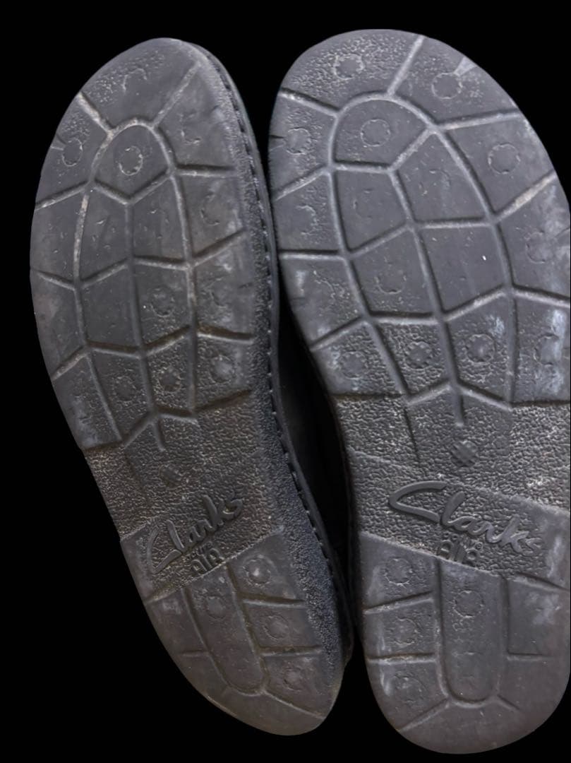 【クラークス】人気希少品！アクティブエア搭載！黒 レザー モカシン シューズ