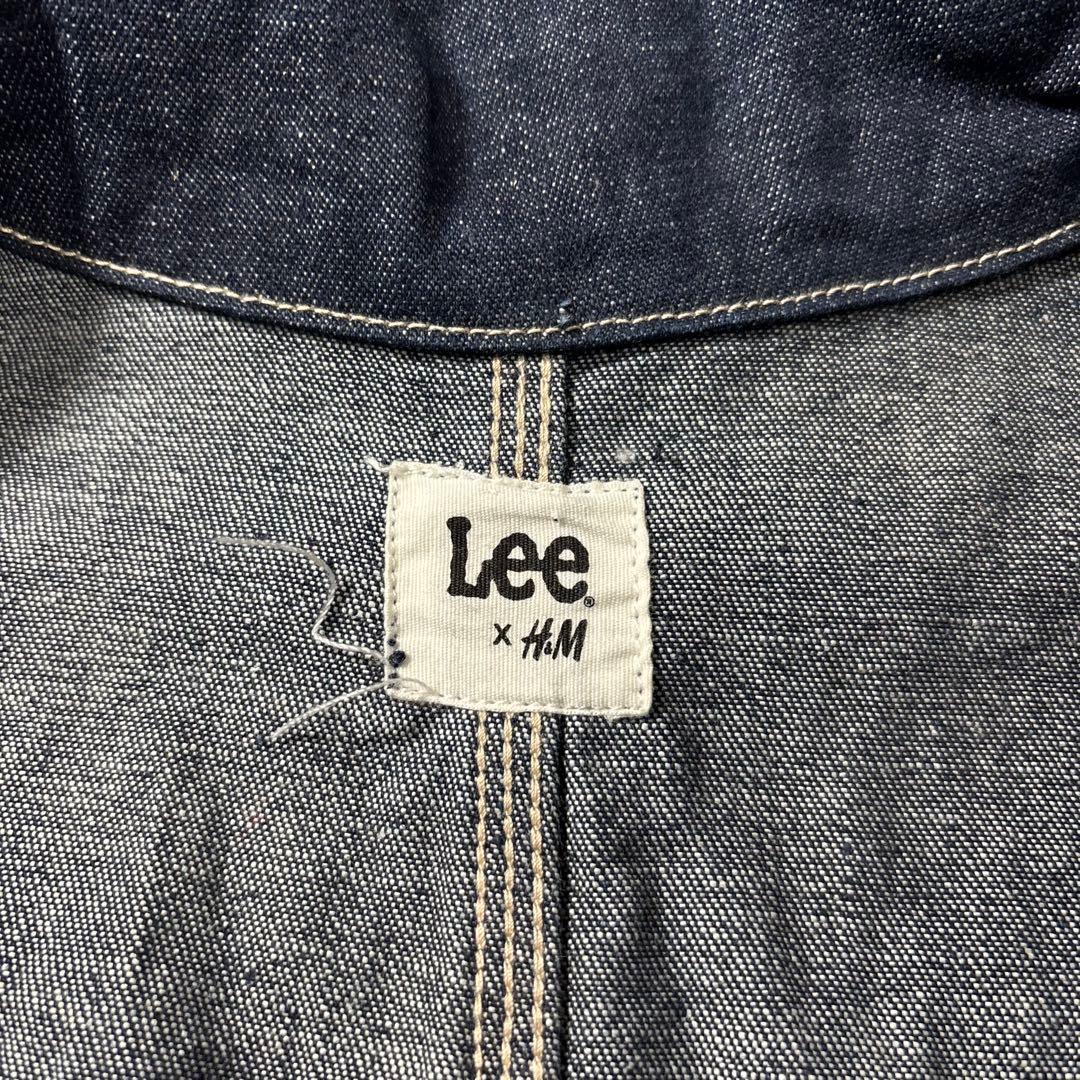 Leeリーデニムジャケットカバーオールインディゴブルー金ボタンアメカジ古着S
