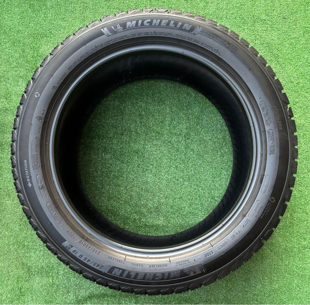 MICHELIN スタッドレス 245/45R18 22年23週目9~9.5分山