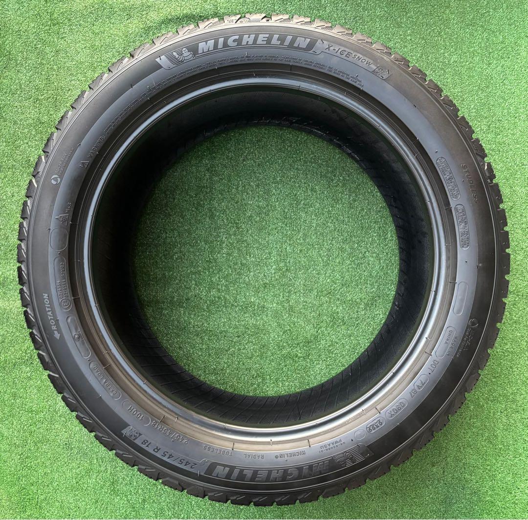 MICHELIN スタッドレス 245/45R18 22年23週目9~9.5分山