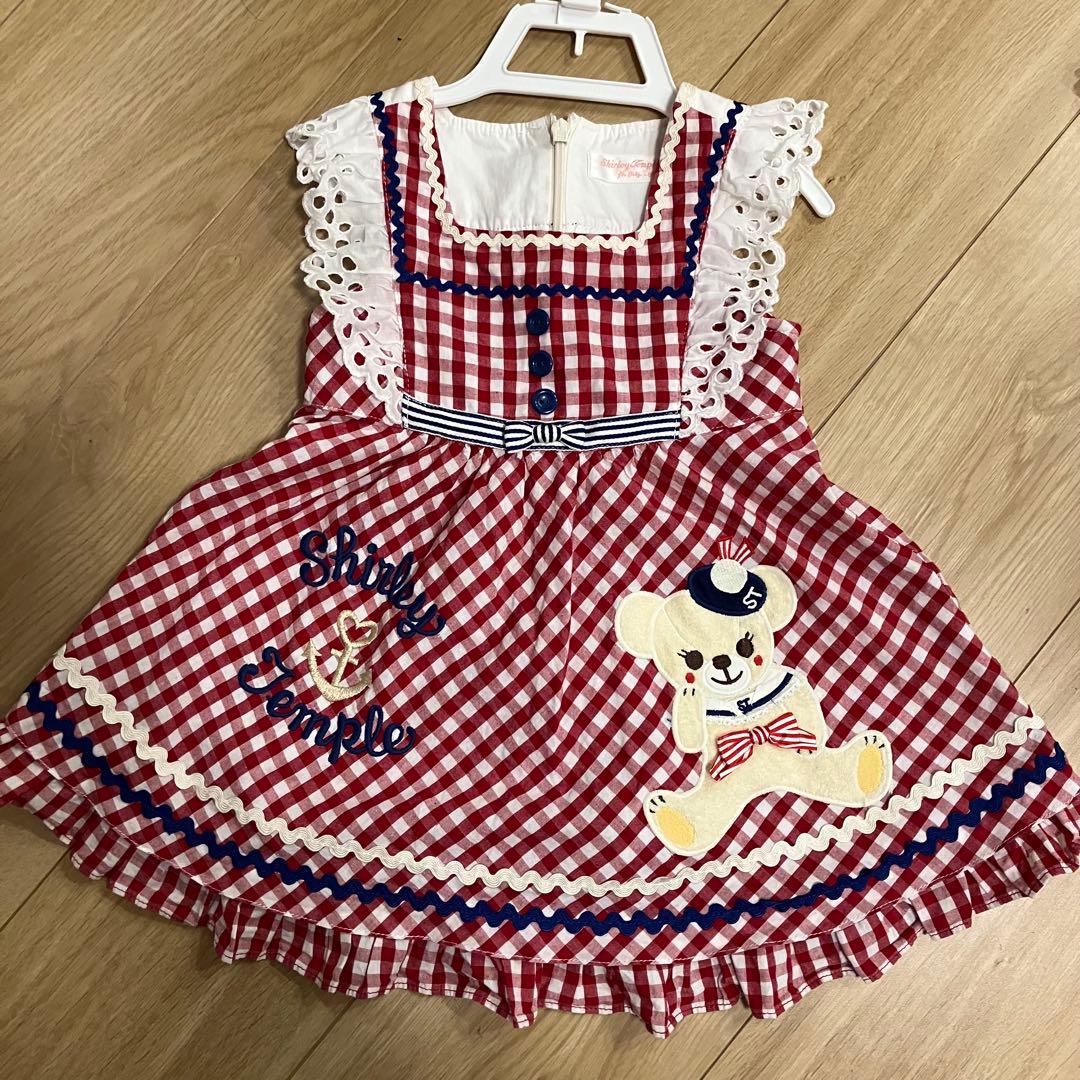 シャーリーテンプル♡チェックワンピースセット