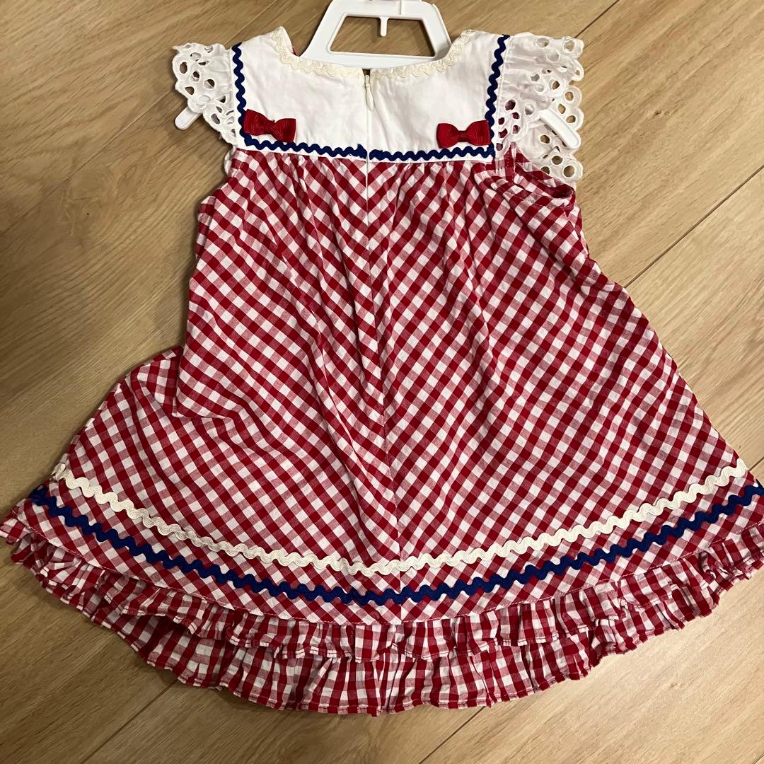 シャーリーテンプル♡チェックワンピースセット