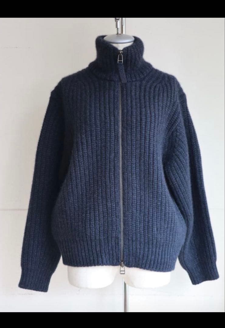 美品　unfil カシミヤ ドライバーズニット　サイズ5
