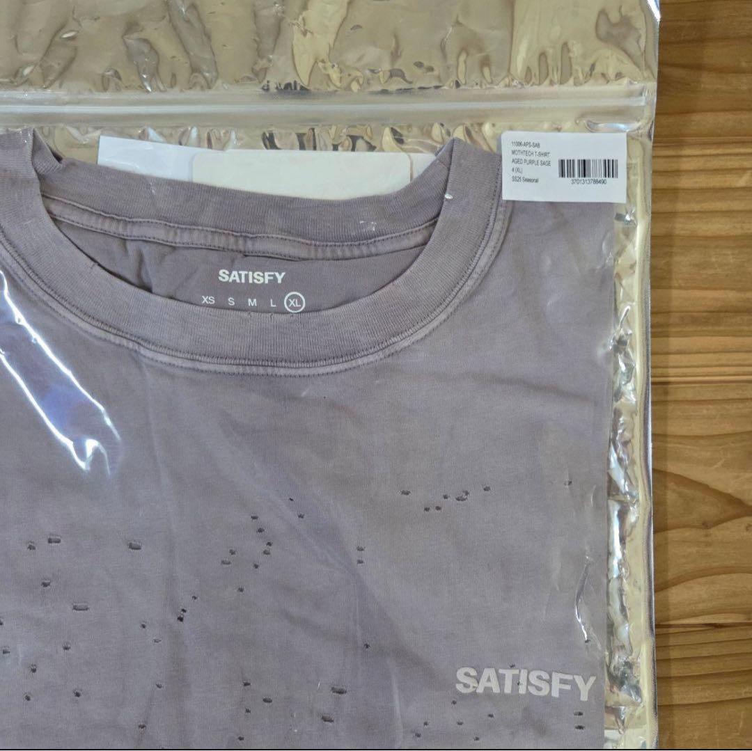 SATISFY 薄紫 XL Tシャツ