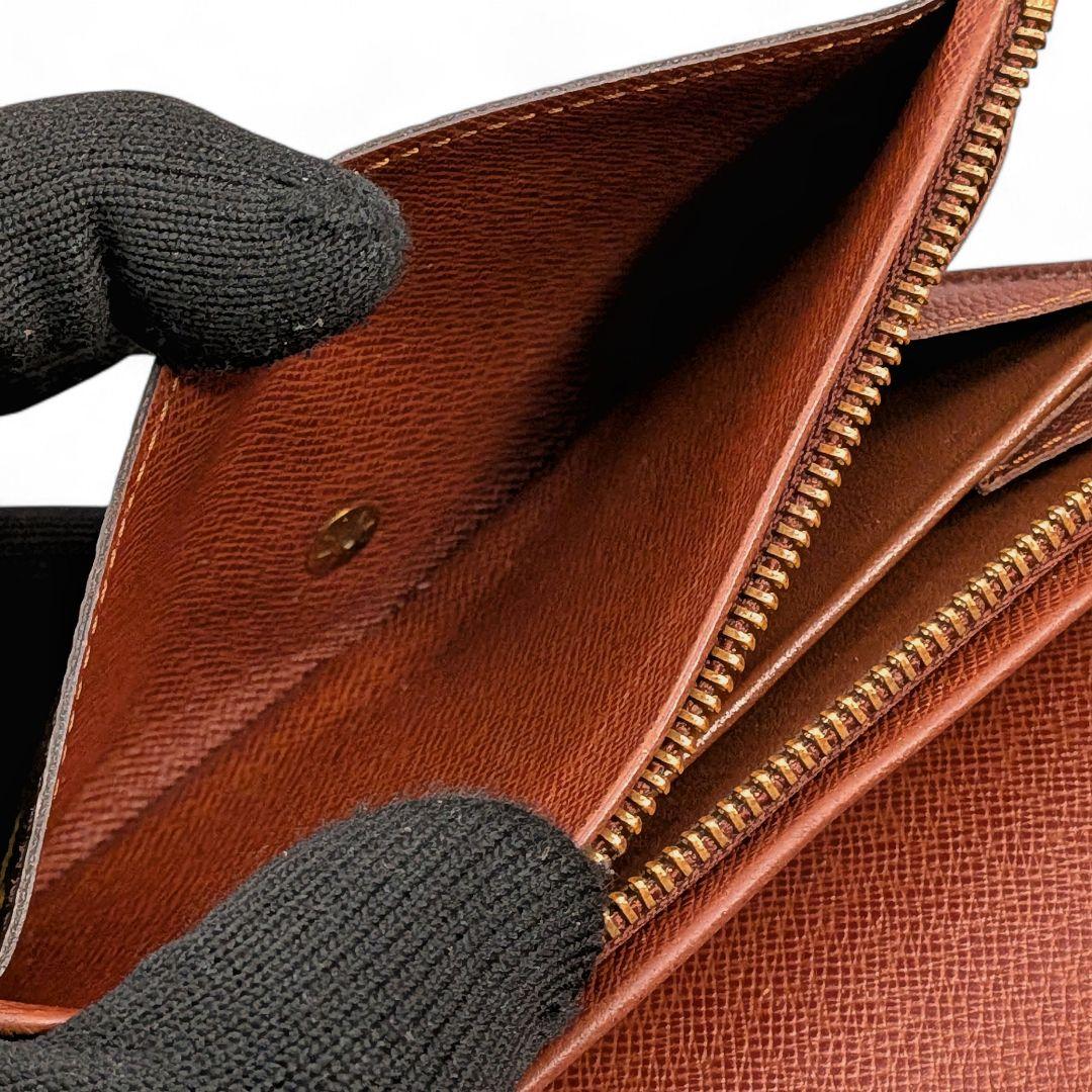 良品 ルイヴィトン モノグラム ポルトモネ ビエ トレゾール 折り財布 ①