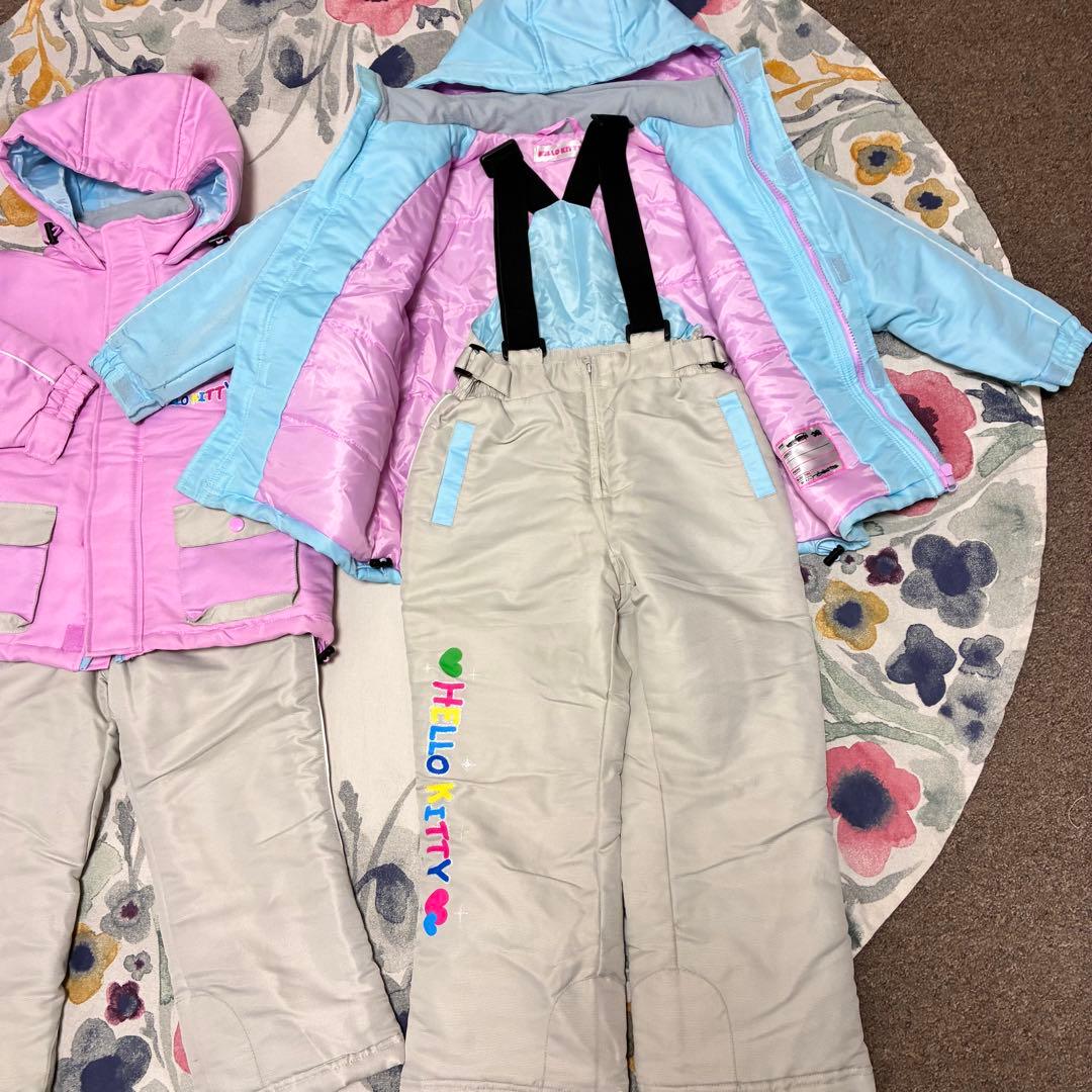 サンリオ　キティ　キッズ　子供　スキーウェア　110 120 女の子　姉妹コーデ