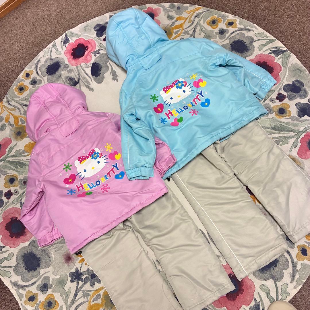 サンリオ　キティ　キッズ　子供　スキーウェア　110 120 女の子　姉妹コーデ